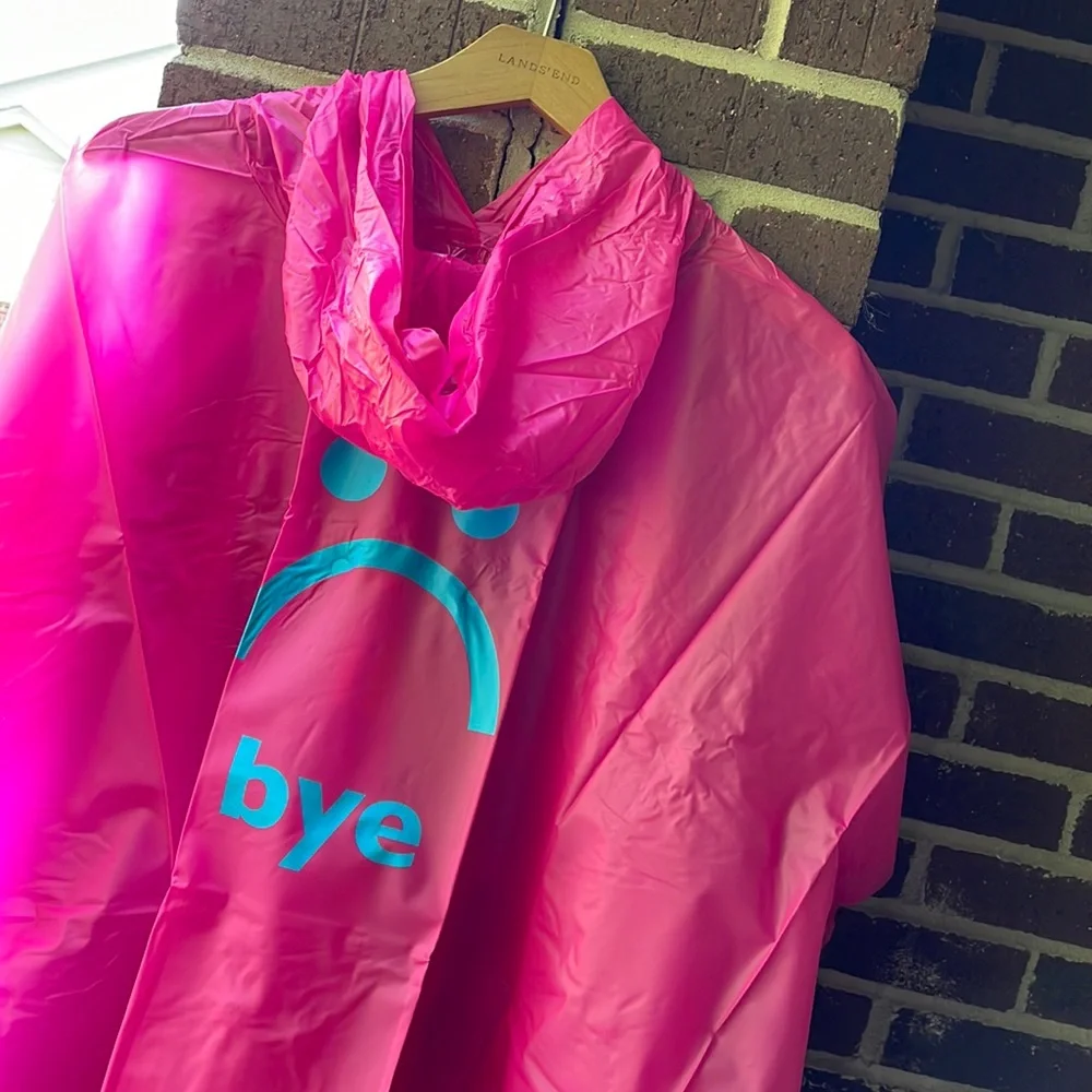 Hooded Rain Poncho - Little Miss Matched - Bright Pink - Hi & Bye